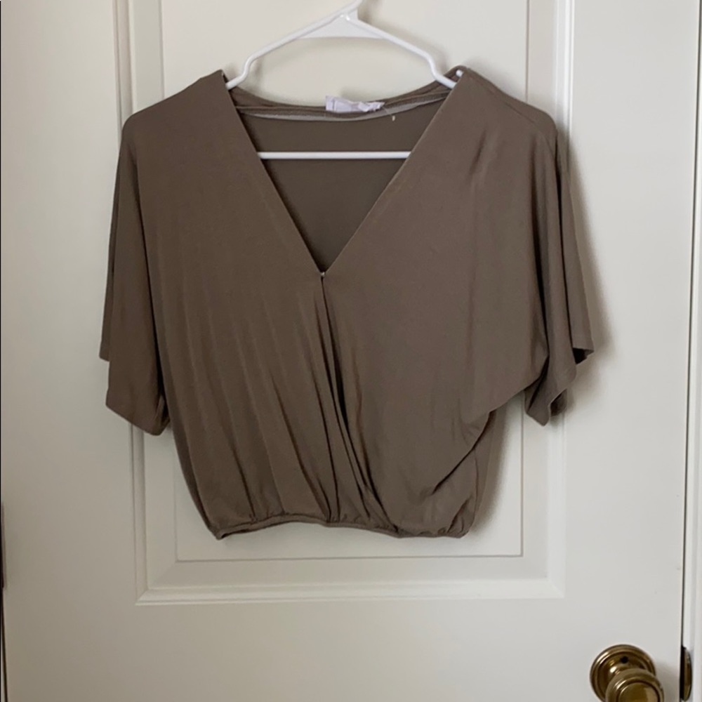 army green top